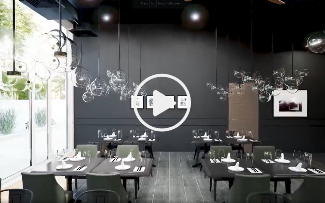 From potted plants to tablecloths and cutlery, CGI can represent everything in fine detail.